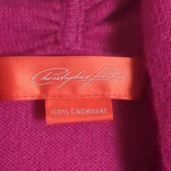 Christopher and Fischer Cashmere Sweater Button Cardigan Size Small - Picture 3 of 5